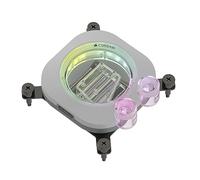 CORSAIR iCUE LINK XC7 RGB ELITE Waterblock per CPU - Camera di Flusso Trasparente - 24 LED RGB - Adatto per Intel LGA 1700, AMD AM5 e precedenti - Bianco