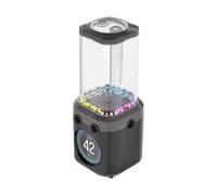 CORSAIR iCUE LINK XD6 RGB ELITE LCD Unità Pompa/Serbatoio - Pompa FlowDrive Max, Schermo LCD IPS 480x480, Sensore di Temperatura Integrato, 22 LED RGB Indirizzabili - Grigio Acciaio