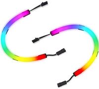 Corsair iCUE LS100 Smart Lighting Strip Kit di Espansione da 250 mm, LED Gestibili Singolarmente, Diffusione Luce Integrata, Installazione Rapida, 2x 250mm Strisce