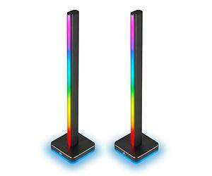 Corsair iCUE LT100 Kit Base per Torri Luminose Smart, Due torri di 422 mm, Ciascuna Dotata di 46 LED Personalizzabili, Diffusione della Luce Integrata, Supporto per Cuffia Rimovibile, Nero