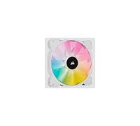 Corsair iCUE SP140 RGB ELITE Ventola PWM Performance da 140 mm, Tecnologia CORSAIR AirGuide, Otto LED RGB programmabili, Bassa Rumorosità, Controllo PWM, 1.200 giri/min, confezione singola, Bianco