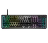Corsair K55 CORE RGB Membrana Wired Gaming K55 - Interruttori silenziosi e reattivi - Resistente alle fuoriuscite - RGB con dieci zone - Tasti multimediali - iCUE Compatibile - QWERTY NA - PC, Mac -