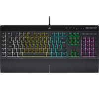 Corsair K55 RGB PRO Membrana Wired Gaming Keyboard - IP42 resistente alla polvere e alle fuoriuscite - 6 tasti macro con integrazione Elgato - compatibile iCUE - QWERTY UK - PC, Mac, Xbox - Nero