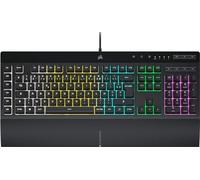 Corsair K55 RGB PRO Tastiera da gioco cablata a membrana - IP42 resistente alla polvere e agli spruzzi - 6 tasti macro integrazione Elgato - Compatibile con iCUE - AZERTY BE - PC, Mac, Xbox - Nero