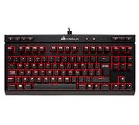 Corsair K63 Tastiera Meccanica Gaming, Cherry MX Red, Retroilluminato Rosso, Italiano QWERTY, 87 tasti, Nero