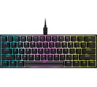 Corsair Tastiera da gioco K65 RGB MINI 60% meccanica cablata - interruttori lineari Cherry MX RED - copritasti a doppio scatto PBT - compatibile iCUE - QWERTY UK - PC, Mac, Xbox - nero