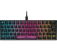 Corsair K65 RGB MINI 60% Tastiera Meccanica da Gioco con Cavo - Interruttori CHERRY MX RED - Keycaps a Doppio Scatto PBT - Compatibile con iCUE - QWERTY IT - PC, Mac, Xbox - Nero