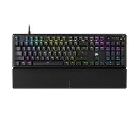 Corsair K70 CORE RGB Tastiera meccanica da gioco con poggiapolsi, interruttori lineari MLX rossi pre-lubrificati, smorzamento del suono, manopola di controllo multimediale, compatibile iCUE, layout
