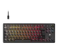 Corsair K70 CORE TKL RGB Tastiera meccanica da gioco Tenkeyless - Commutatori lineari MLX Red v2 - SOCD - Silenziazione a doppio strato - Keycaps ABS - QWERTZ DE - Nero