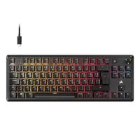 Corsair K70 CORE TKL RGB Tenkeyless Tastiera meccanica da gioco - Switch lineari MLX Red V2 Lineari Pre-lubrificato - Doppio strato di riduzione del rumore - Copritasti ABS a doppio colpo -