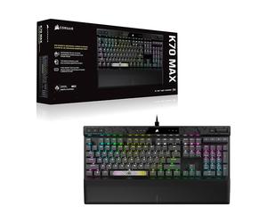 Corsair K70 MAX RGB - Tastiera da Gioco Cablata Magnetico-Meccanica - Interruttori MGX Regolabili