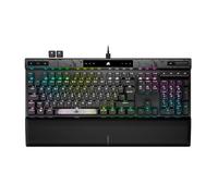 CORSAIR K70 MAX RGB Tastiera da Gioco Magnetico-Meccanica Cablato - Interruttore MGX con Attivazione Regolabile - Modalità Rapid Trigger - Tasti Doppio Colpo PBT - Layout QWERTY ND - Grigio Acciaio