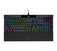 Corsair K70 PRO RGB Tastiera ottica-meccanica da gioco - Interruttori lineari OPX, Keycaps a doppio colpo PBT, Hyper-Polling da 8.000 Hz, poggiapolsi magnetico Soft Touch - Layout NA, QWERTY - Nero