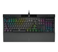 Corsair K70 PRO RGB Tastiera ottica-meccanica da gioco - Interruttori lineari OPX, Keycaps a doppio colpo PBT, Hyper-Polling da 8.000 Hz, poggiapolsi magnetico Soft Touch - Layout NA, QWERTY - Nero