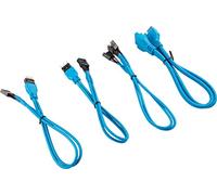 Corsair Kit di Estensione del Pannello Frontale con Cavi Schermati Premium, 30 cm, Blu
