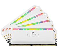 Corsair Kit di Memoria Desktop DOMINATOR PLATINUM RGB 6GB, 4x16GB DDR4 3200, PC4-25600 C16 1.35V, Bianco