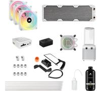 CORSAIR Kit di raffreddamento personalizzato Hydro X Series iCUE LINK XH405i RGB - Bianco