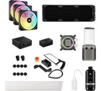 CORSAIR Kit di raffreddamento personalizzato Hydro X Series iCUE LINK XH405i RGB - Grigio Stealth