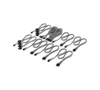 CORSAIR Kit Pro di cavi di alimentazione tipo 5 rivestiti singolarmente Elite Premium - Nero/Bianco