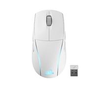 Corsair M75 Mouse da gioco wireless RGB leggero FPS - 26.000 DPI - Pulsanti laterali intercambiabili - Compatibile con iCUE - PC - Bianco