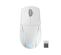 Corsair M75 WIRELESS RGB Mouse da Gioco FPS Leggero - 26.000 DPI - Pulsanti Laterali Intercambiabili - Compatibile con iCUE - PC - Bianco