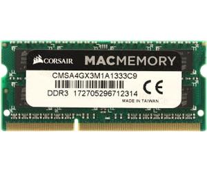 Corsair Mac Memory DDR3 Memoria 4 GB SO-DIMM 204-pin 1333 MHz CMSA4GX3M1A1333C9