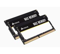 Corsair Mac Memory SODIMM 16GB (2x8GB) DDR4 2666MHz CL18 Memoria per Sistemi Mac, Qualificata Apple , Nero