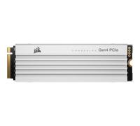 Corsair MP600 PRO LPX 4TB M.2 PCIe NVMe Gen4 x 4 SSD - Ottimizzata per PS5 (Fino a 7.100 MB/s in Lettura Sequenziale e 6.800 MB/s in Scrittura Sequenziale, TLC NAND 3D ad Alta Densità) Bianco
