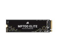 CORSAIR MP700 ELITE 1TB PCIe 5.0 x4 NVMe M.2 SSD - Fino a 10,000MB/sec - Alta Densità 3D TLC NAND - M.2 2280 - Compatibile con DirectStorage - Nero
