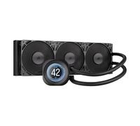 CORSAIR NAUTILUS 360 RS LCD Dissipatore a Liquido per CPU - Nero | Schermo LCD IPS da 2,1", AIO da 360mm, Bassa rumorosità, Daisy-Chain, Intel LGA 1851/1700, AMD AM5/AM4, 3 ventole RS120