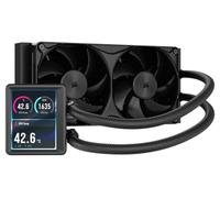 CORSAIR NAUTILUS II 240 RS LCD AIO Dissipatore a Liquido per CPU - Nero | 3.5" IPS LCD Schermo, Ventole RS 240 Incluse, AMD AM5/AM4, Intel LGA 1954/1851/1700, Unificato Connettività a Catena, PWM