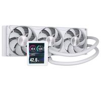 CORSAIR NAUTILUS II 360 RS LCD AIO Dissipatore a Liquido per CPU - Bianco | 3.5" IPS LCD Schermo, Ventole RS 360 Incluse, AMD AM5/AM4, Intel LGA 1954/1851/1700, Unificato Connettività a Catena, PWM