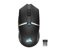 Corsair NIGHTSABRE - Mouse da gioco wireless RGB per FPS, MOBA - 26.000 DPI - 11 pulsanti programmabili - Batteria fino a 100 ore - Compatibile con iCUE - Nero