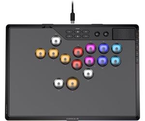 Corsair NOVABLADE PRO Con Effetto Hall Controller Wireless Senza Leva - Layout a 15 Tasti Principali, Polling a 1000Hz, 2,4GHz Wireless, SOCD, Interruttori Magnetici MGX Hyperdrive - PS5, PS4, PC