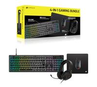 CORSAIR Pacchetto Gaming 4 in 1 (2026) - Nero | Tastiera Gaming K55 CORE RGB (QWERTY IT), Cuffie HS35 v3, Mouse Harpoon RGB PRO, Tappetino per Mouse MM Medium Anti-Fray