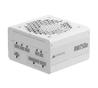 CORSAIR RM750e (2025) Alimentatore ATX Completamente Modulare a Basso Rumore con Cavo 12V-2x6 - Compatibile con ATX 3.1 e PCIe 5.1, Efficienza Cybenetics Gold, Condensatori a 105°C - Bianco