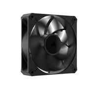 CORSAIR RS120 MAX Ventola PWM a Spessore Maggiorato da 120 mm - Pressione Statica Elevata - Struttura Polimerica Ai Cristalli Liquidi - Confezione Singola - Nero