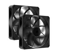 CORSAIR RS140 MAX Ventole PWM a Spessore Maggiorato da 140 mm - Pressione Statica Elevata - Struttura Polimerica Ai Cristalli Liquidi - Confezione da Due Unità - Nero