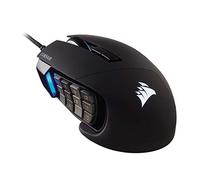 Corsair Scimitar RGB Elite - Mouse da gioco MOBA/MMO, nero, retroilluminato, LED RGB, 18000 DPI, ottico