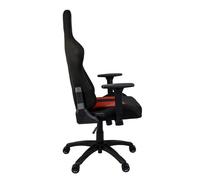 CORSAIR - Sedia da ufficio - Poltrona da gaming - TC100 RELAXED - Tessuto - Ergonomica - Braccioli regolabili - Nero/Rosso (CF-9900014-WW)