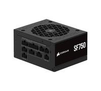 CORSAIR SF750 (2024) Alimentatore Completamente Modulare a Basso Rumore 80 PLUS Platinum - Conforme 3.1 - Predisposto per PCIe 5.1 - Staffa SFX-to-ATX Inclusa - Nero