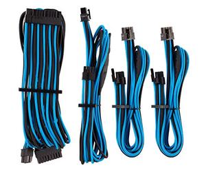 Corsair Starter Kit Cavi per Alimentatori Protetti Singolarmente con Guaina Type 4 Gen 4 Premium - Blu/Nero