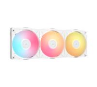 CORSAIR Starter Kit per ventole PC RGB PWM a telaio unificato iCUE LINK RX360 II con iCUE LINK System Hub - Bianco