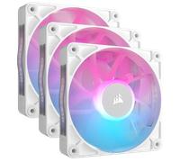 CORSAIR Starter Kit tre ventole PWM da 120 mm iCUE LINK RX120 RGB - Bianco