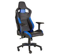 Corsair T1 Race - Sedia gaming in Similpelle (Facile da Assemblare, Perno Regolabile in Altezza, Braccioli con Movimento 4D, Schienale Reclinabile) Nero/Blu