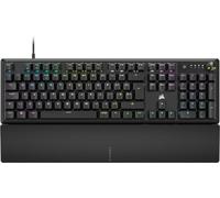 CORSAIR Tastiera meccanica da gioco K70 CORE RGB cablata con resto del palmo - Interruttori lineari rossi MLX pre-luminosi, SOCD, copritasti dipinti in ABS, riduzione del rumore, quadrante di