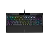 Corsair Tastiera meccanica da gioco K70 RGB PRO,Interruttori a chiave Cherry MX Blue,Hyper-Polling 8.000Hz,Tasti a doppio scatto PBT durevoli,Cavo USB Type-C staccabile,Nero