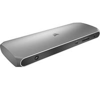 Corsair TBT100 Thunderbolt 3 Dock, 2 Porte USB-C 3.1, 2 Porte USB-A 3.1, 2 Porte HDMI, Jack Audio In/Out da 3.5 mm, Porta Gigabit Ethernet, Lettore di Schede SD, Compatibilità con Mac e Windows