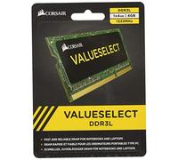 Corsair Value Select SODIMM 4GB (1x4GB) DDR3L 1333MHz C9 Memoria per Laptop/Notebook , Nero