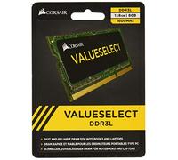 Corsair Value Select SODIMM 8GB (1x8GB) DDR3L 1600MHz C11 Memoria per Laptop/Notebook , Nero